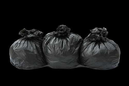 Green waste being processed